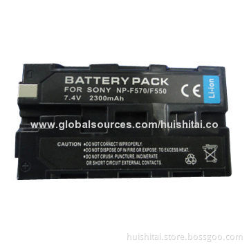 Digital Li-ion Battery Pack for Sony NP-F330/550/570 with 3.7V Voltage and 1,500mAh Capacity